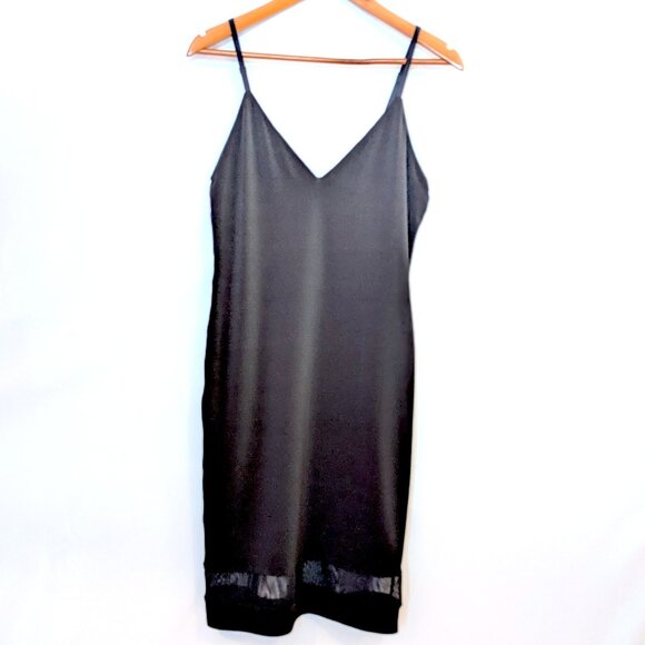 NWT Alice + Olivia | AIR Cate Bodycon Black Mini Dress w/ Sheer Mesh Panel | 12 - Picture 6 of 13